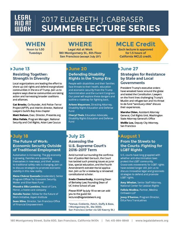 photo of the 2017 Summer Lecture Series flier (accessible version is linked as a PDF)
