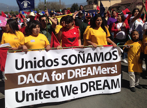 DREAMers marching for DACA