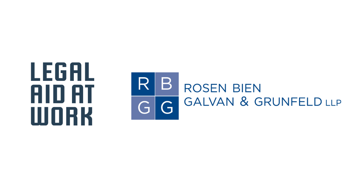 LAAW and Rosen Bien Galvan & Grunfeld LLP logos